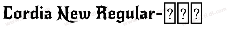 Cordia New Regular字体转换 Cordia New Regular字体转换